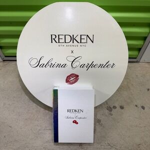 Sabrina Carpenter Redken Vanity Mirror 19" PR Box "Leave It In" Display Set